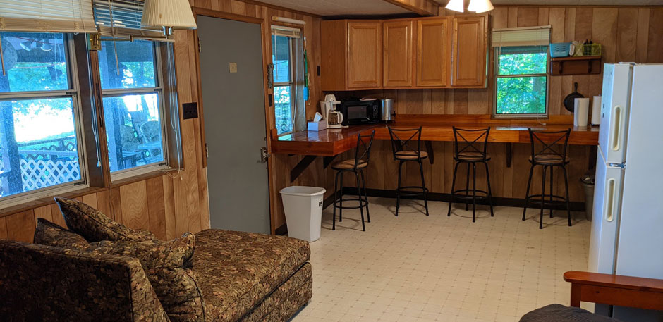 Interior kitchen area - Musky Lodge Susquehanna River Vacation Rental in Pennsylvania